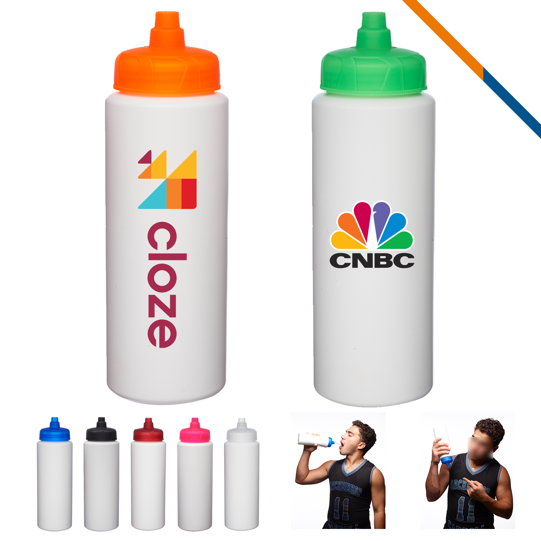 Melbin Plastic Water Bottle - 32 OZ. 2