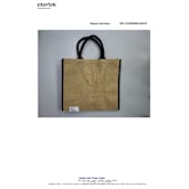 Large Jute Tote, custom tote bag with logo imprint 3
