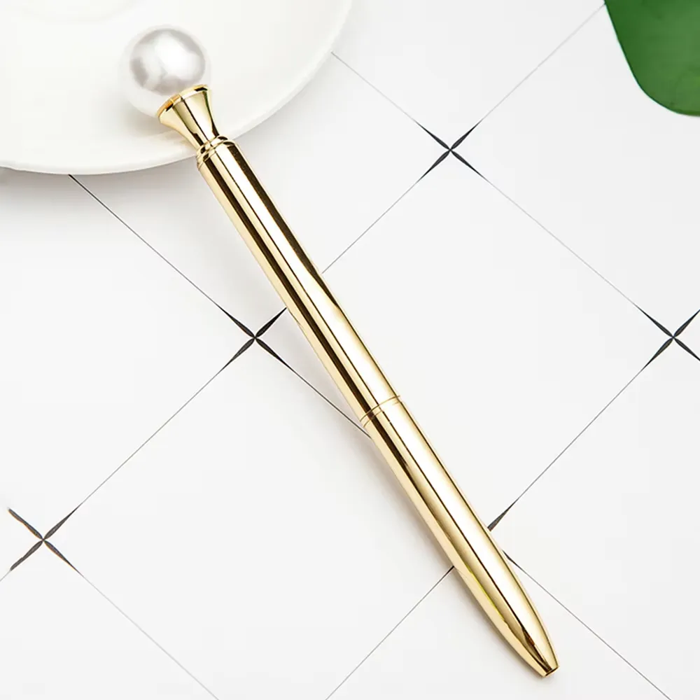 Pearl Top Deco Metal Ballpoint Pens 7