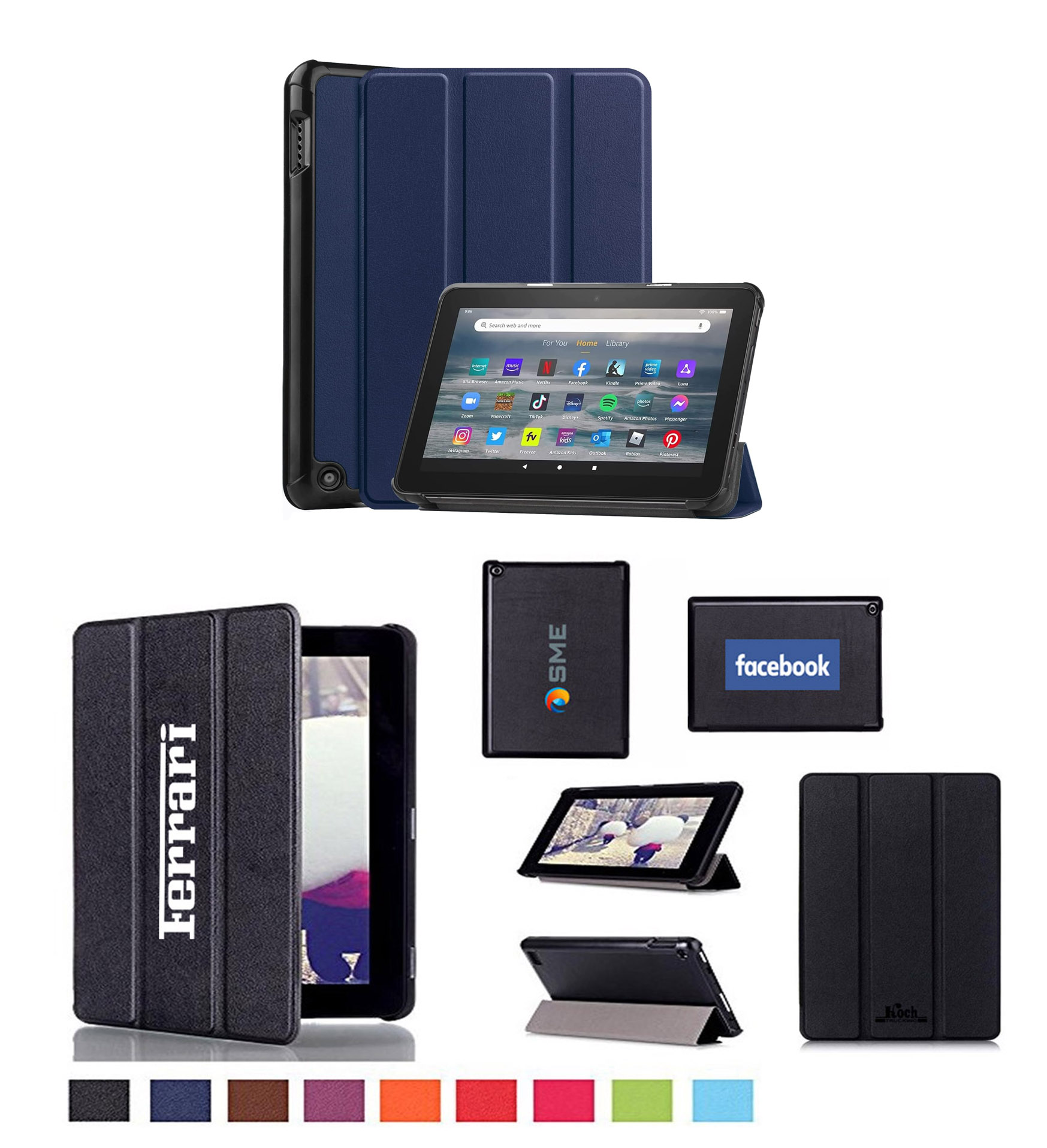 iBank ® Smart Cover Case for Kindle Fire 7 Tablet (12th Generation, 2022) 1