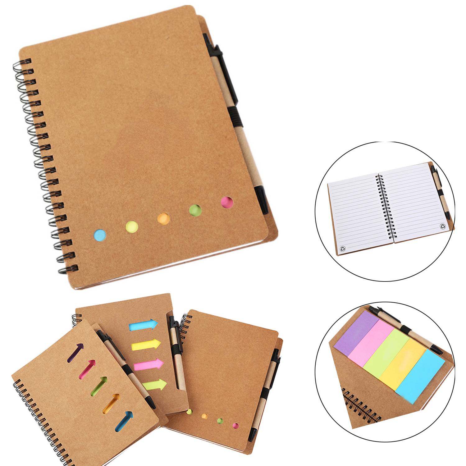 Notebook with Pen and Sticky Notes 2