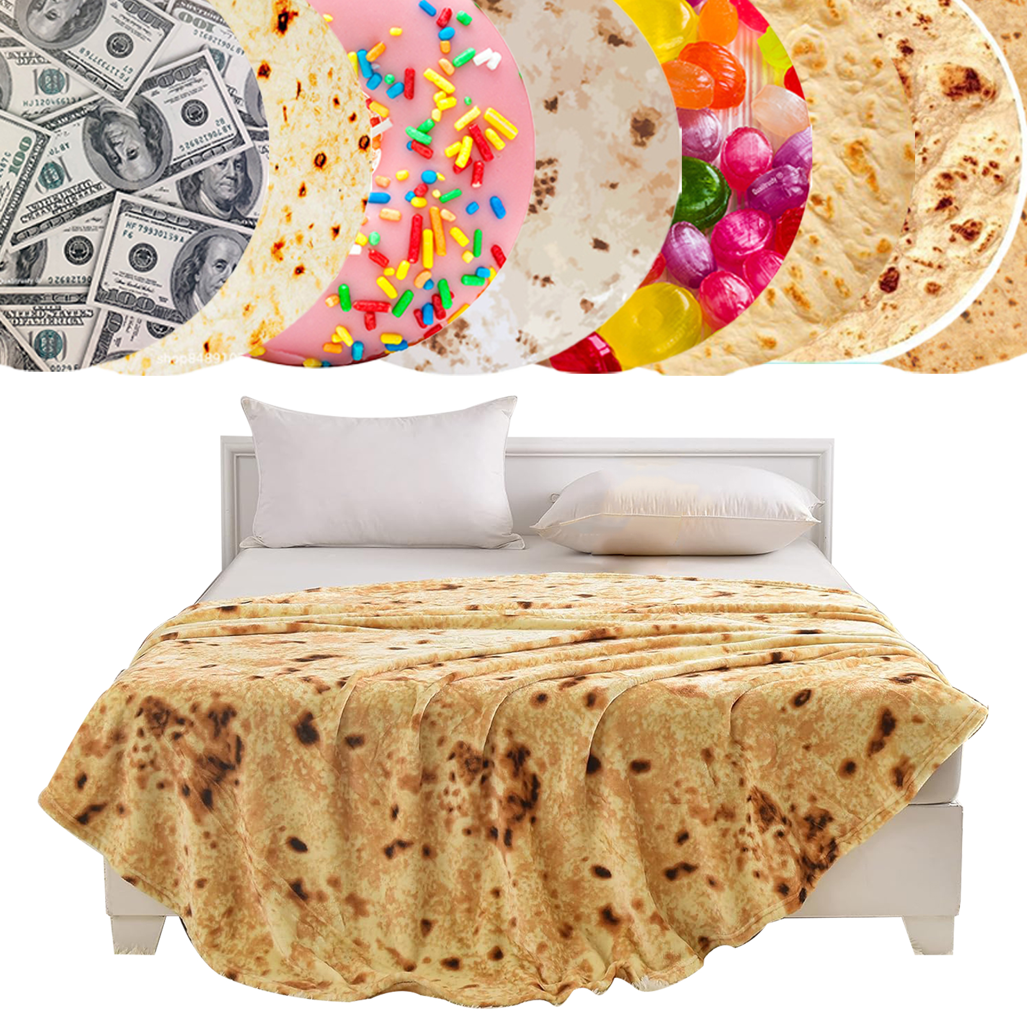 Blanket Customizable Burrito Ultimate Cozy Gift Tortilla 1