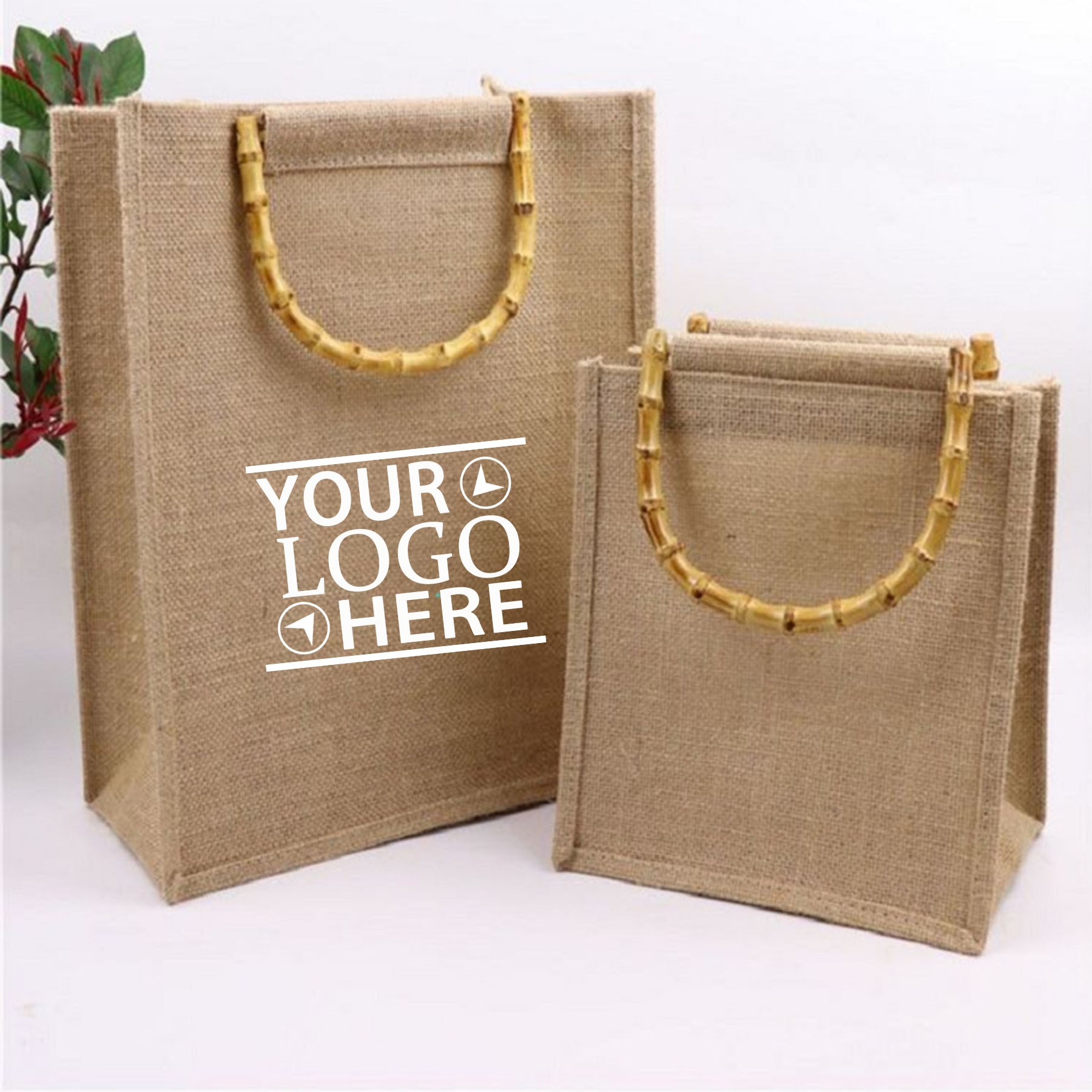 Jute Tote Bag, custom tote bag with logo imprint 2