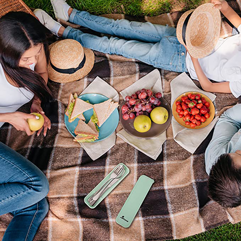 3-Piece Portable Utensils Set w/ Case 6