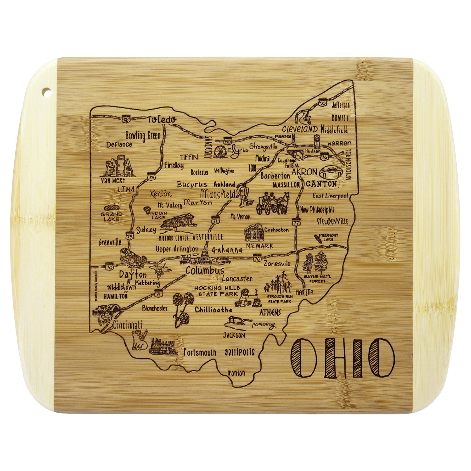 A Slice of Life Ohio Serving & Cutting Board 7