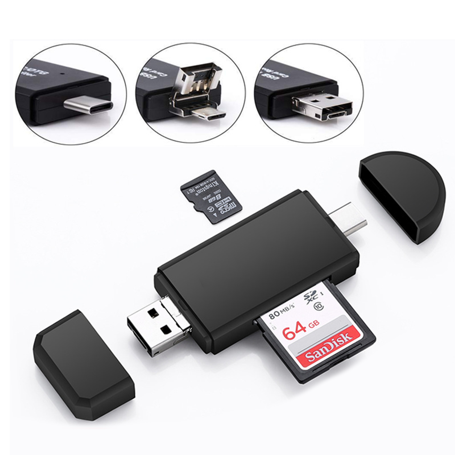 3-In-1 Portable Memory Card Reader 3