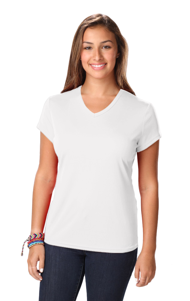 Ladies' Value Wicking V-Neck Tee 17