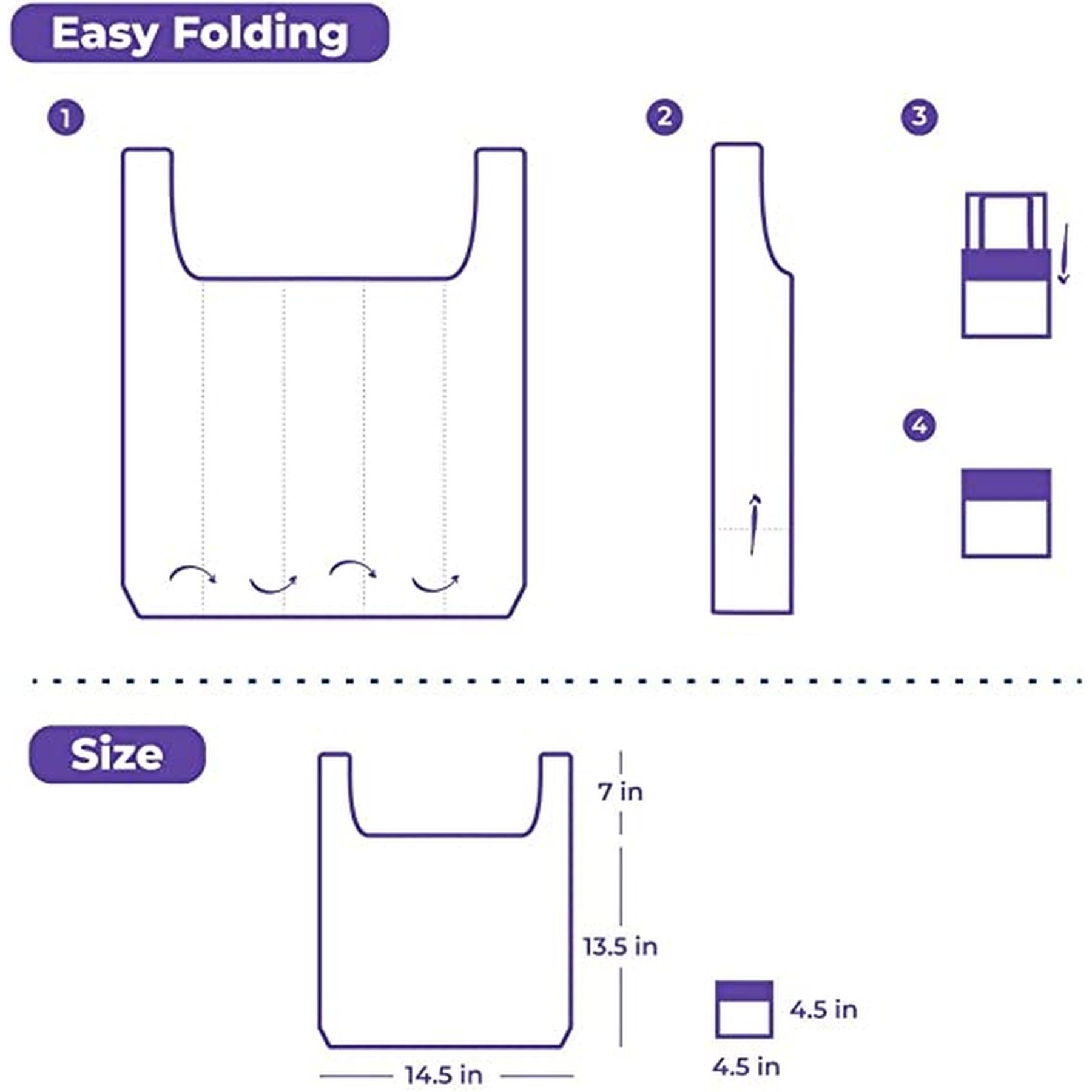 Reusable Grocery Bags Foldaway Tote Bag With Pouch 1