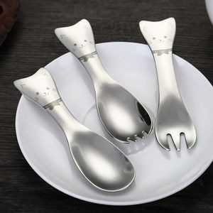 Cat Shaped Dessert Fruit Fork 2