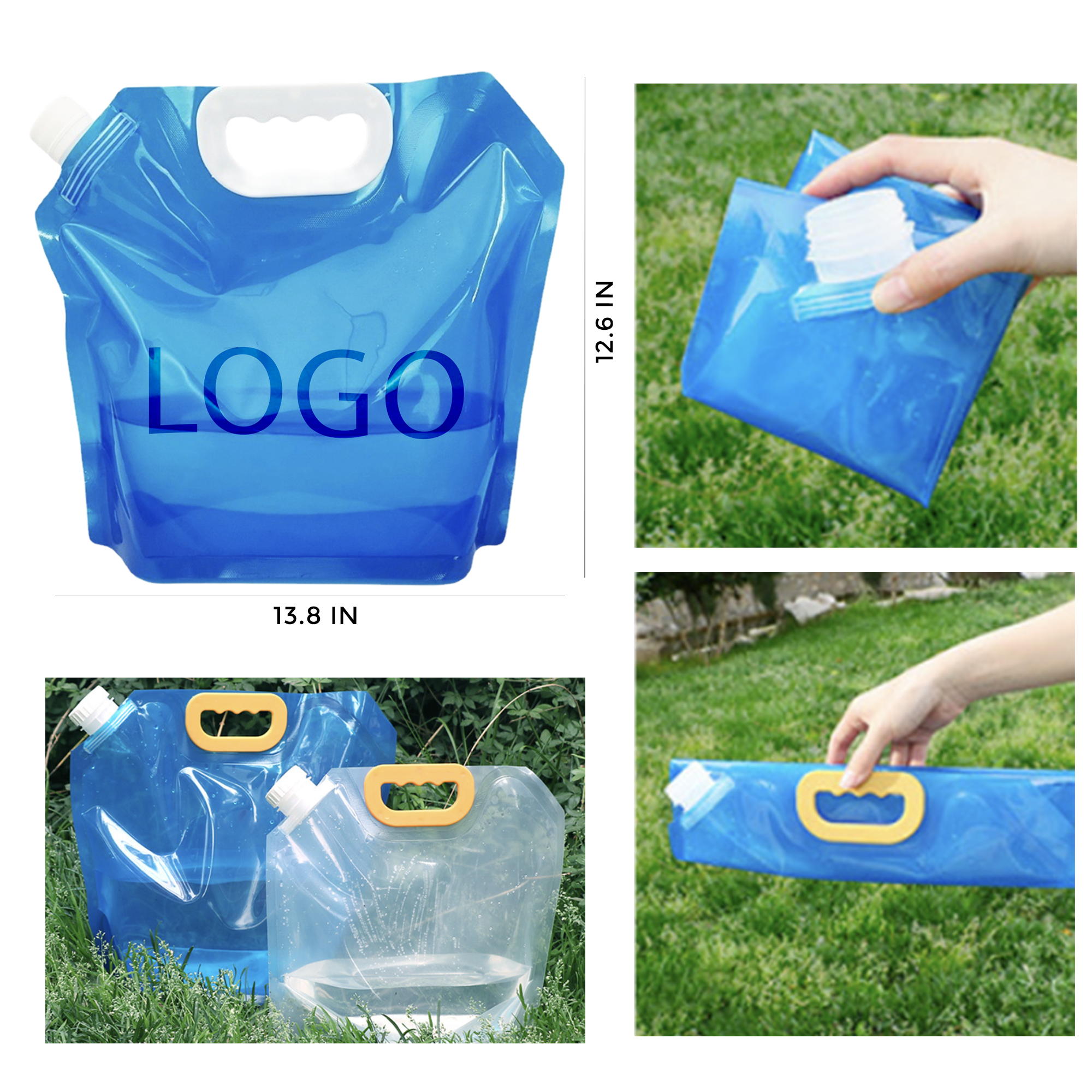 MOQ 10 PCS Durable Foldable Portable Water Bag 2