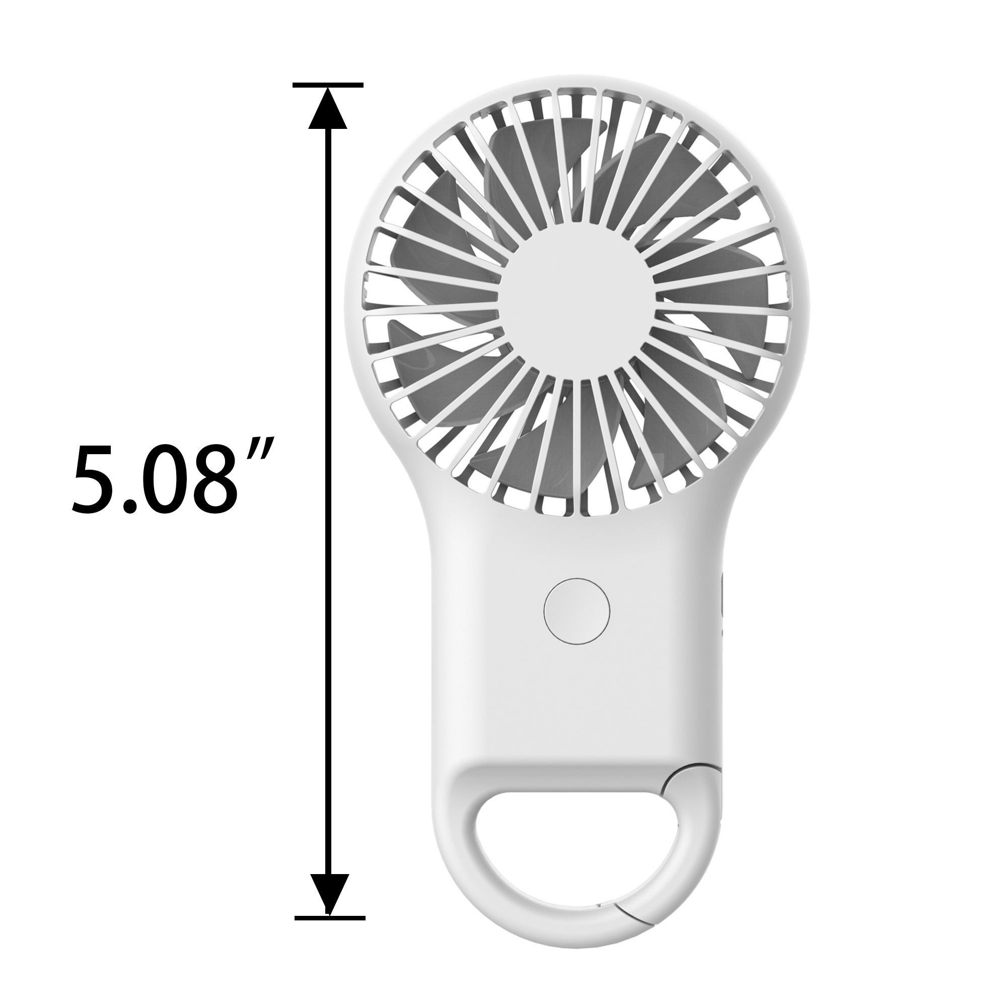MOQ30 Portable Hanging Mini Fan with LED and Carabiner 4
