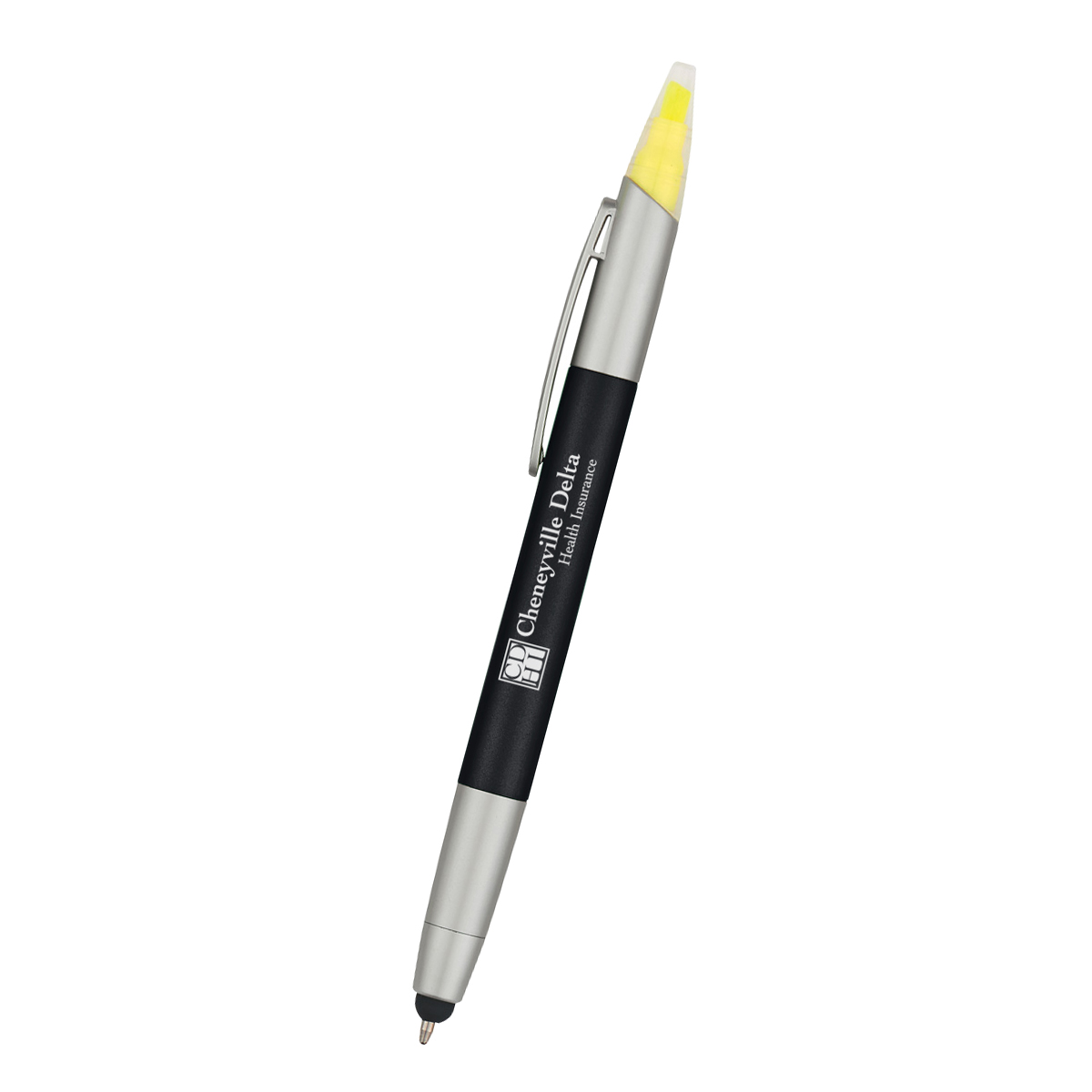 3-In-1 Pen With Highlighter and Stylus 3