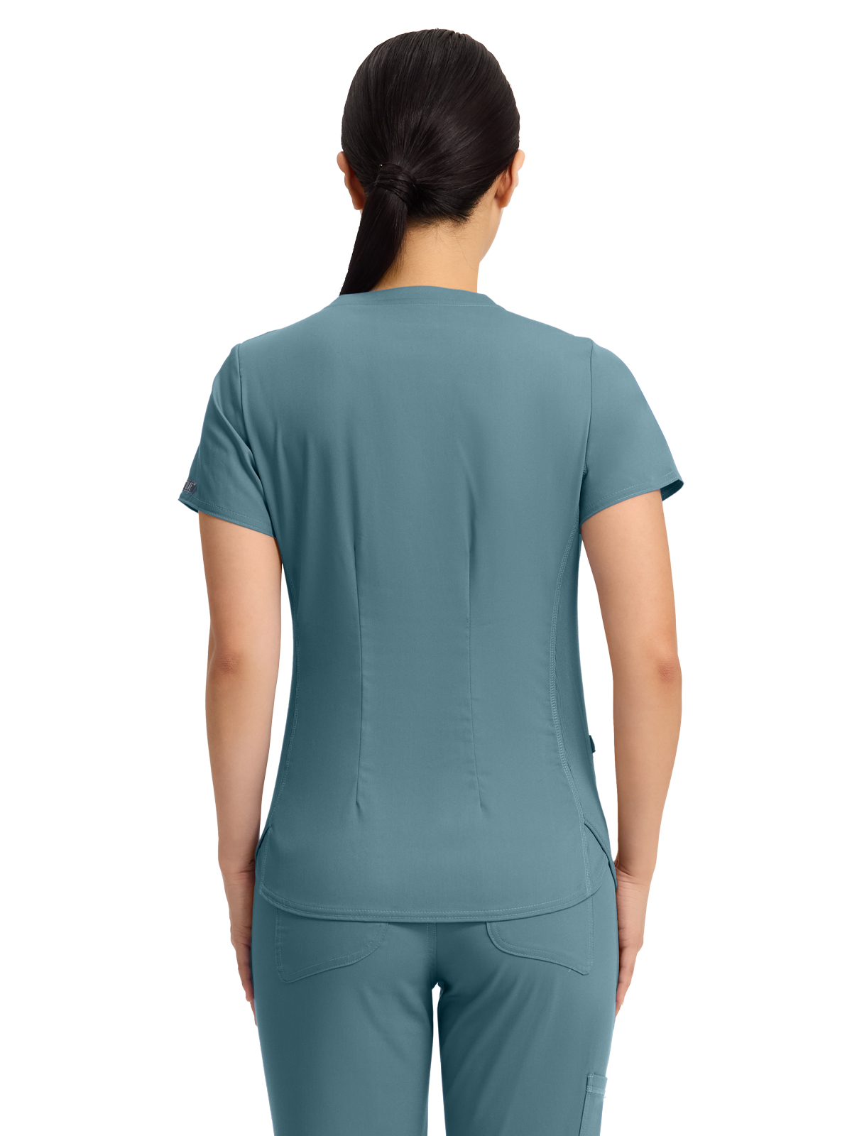 Med Couture - MC Touch - Women's 4-Pocket V-Neck Shirttail Top 16