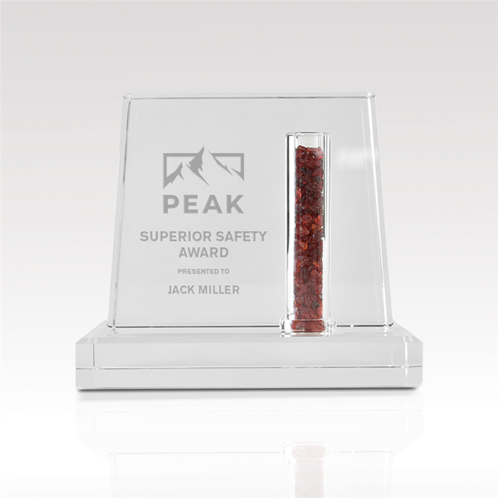 Vault Crystal Award - Customizable Encased Design 5