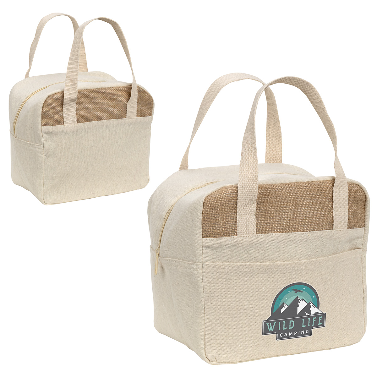 Savanna Jute & Recycled Cotton Cooler Bag 5