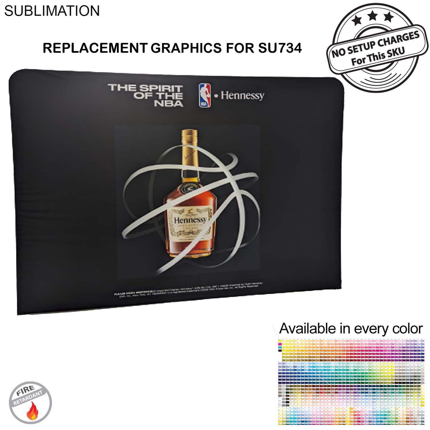 Replacement Graphics Double Sided 10'W x 8'H EuroFit Tension Fabric Slip on cover, NO SETUP CHARGE 16