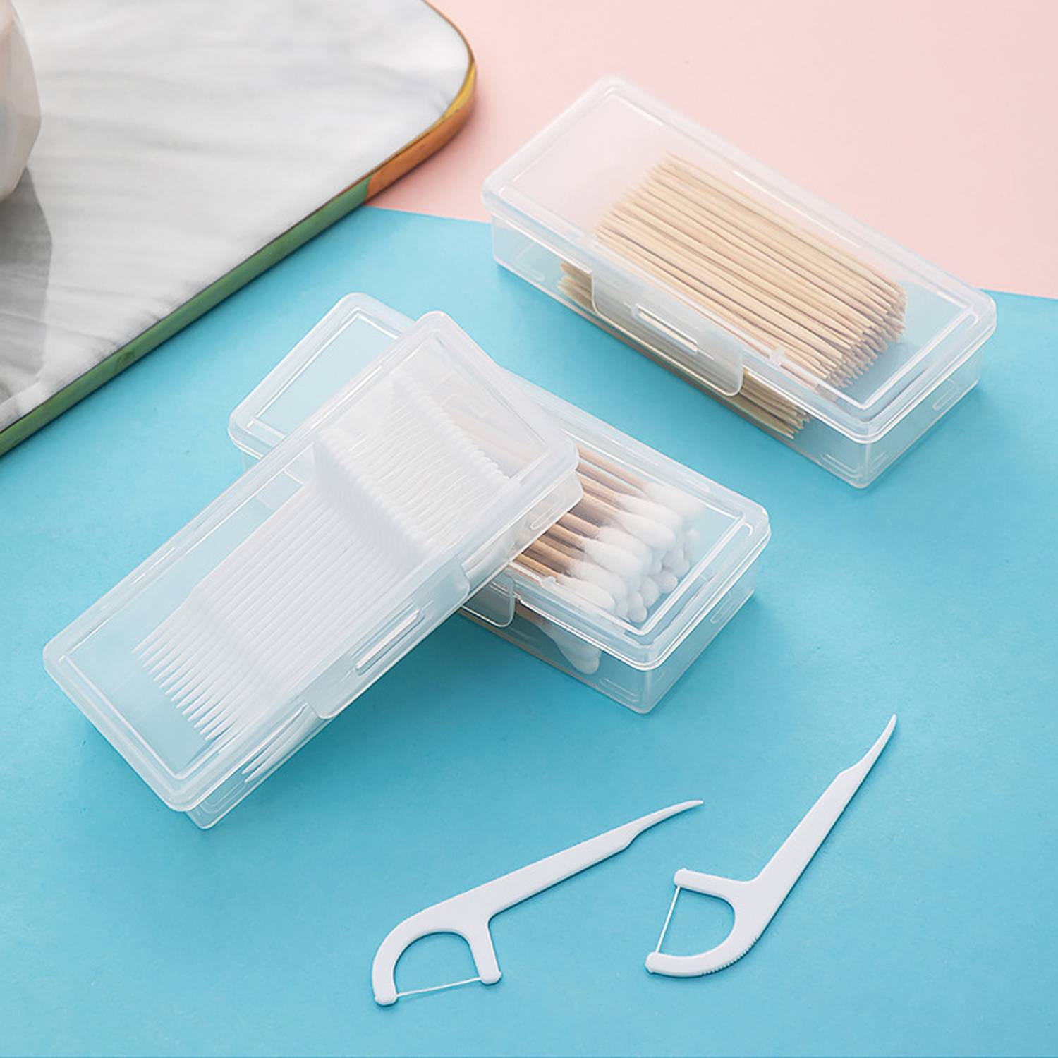 Portable Small Plastic Storage Organizer Containers w/ Lid 5