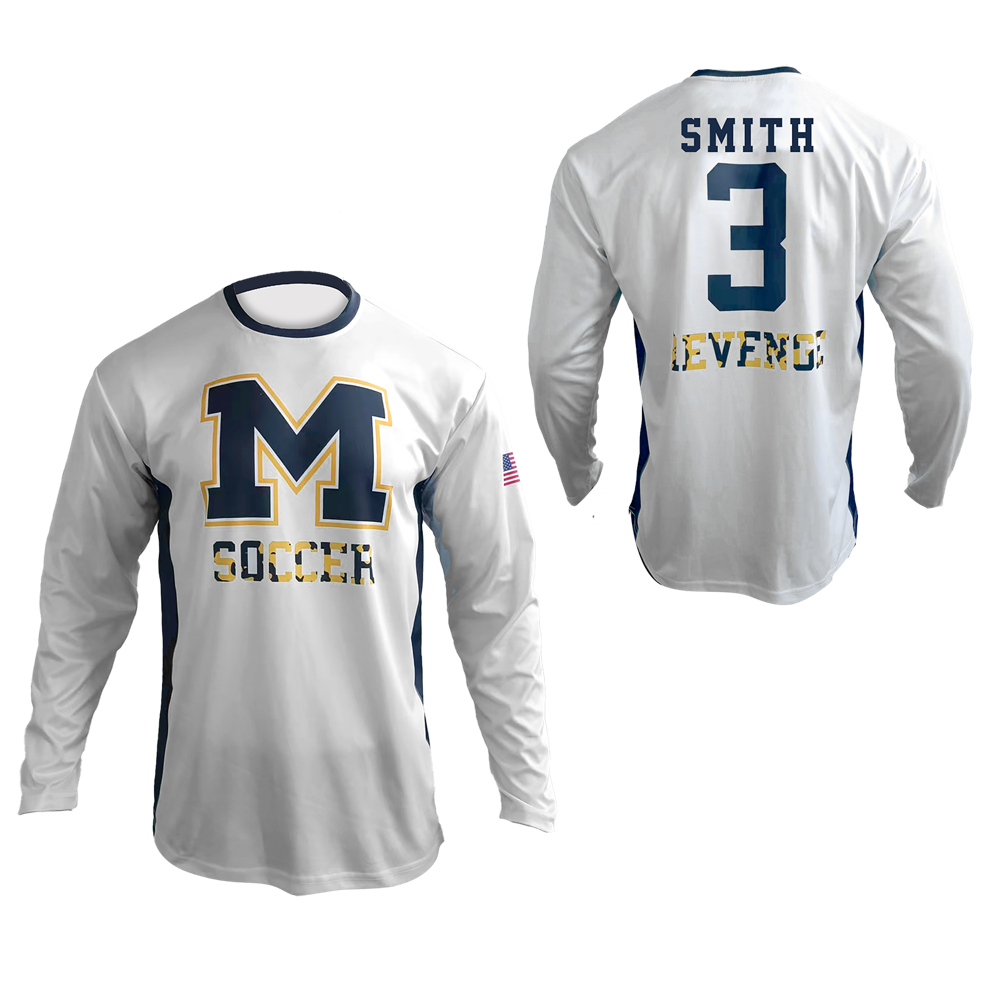 Men's Soccer Crew LS Pinhole Mesh Jersey 3