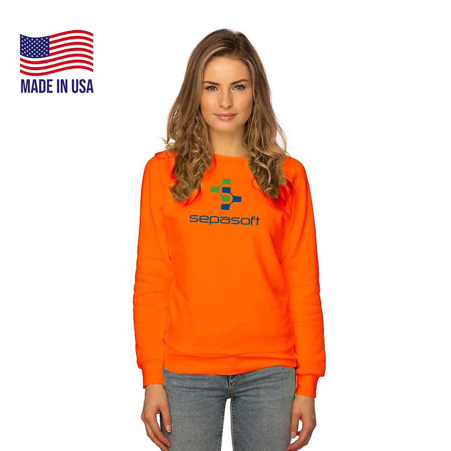 USA Made Women’s Fashion Fleece Neon Raglan Pullover 3