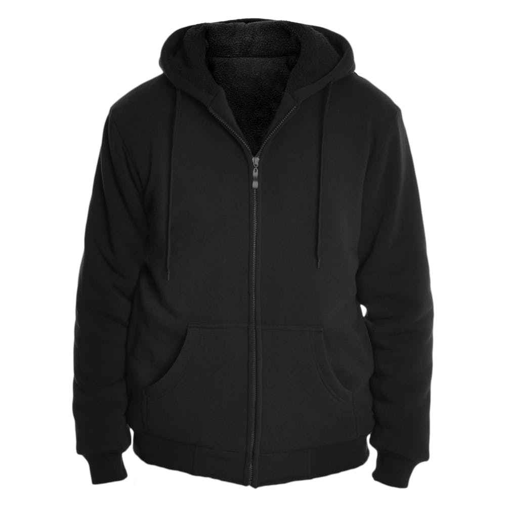 Men's Zip Up Hoodies - Black, custom hoodie or sweatshirt with logo imprint 2