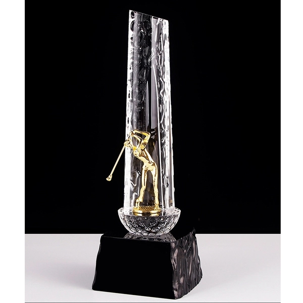 Crystal & Gold Golf Award 3