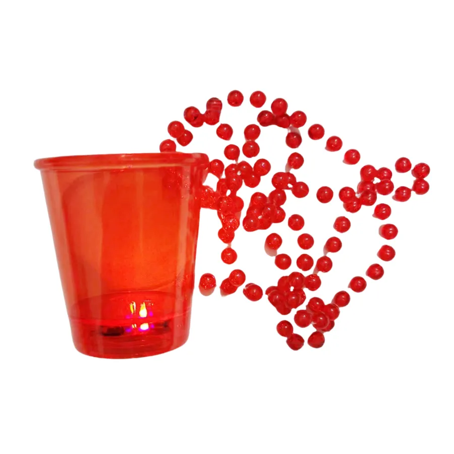 Plastic Bead Chain Shot Glass 6