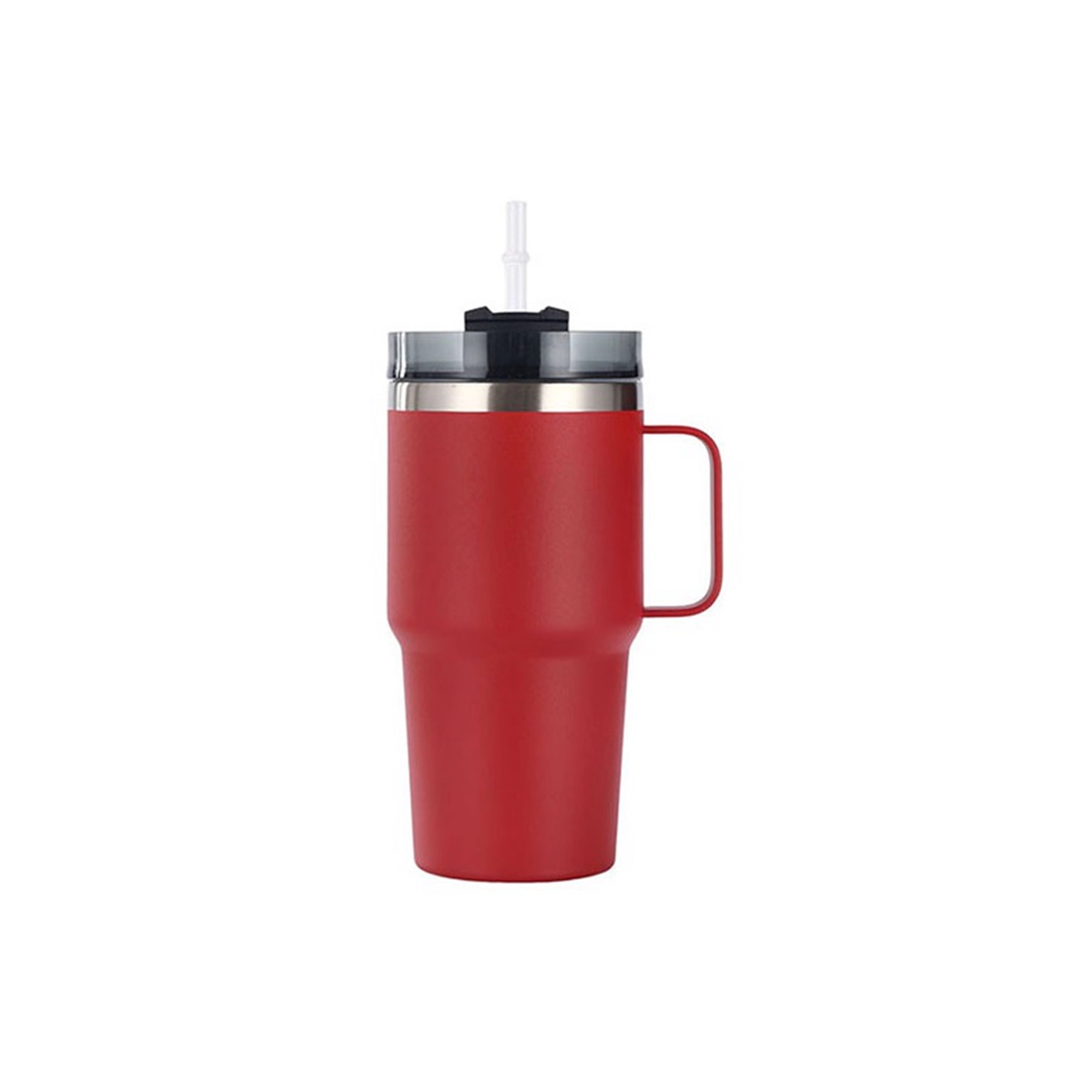 20 Oz. Double Wall Vacuum Mug with Handle & Straw 4