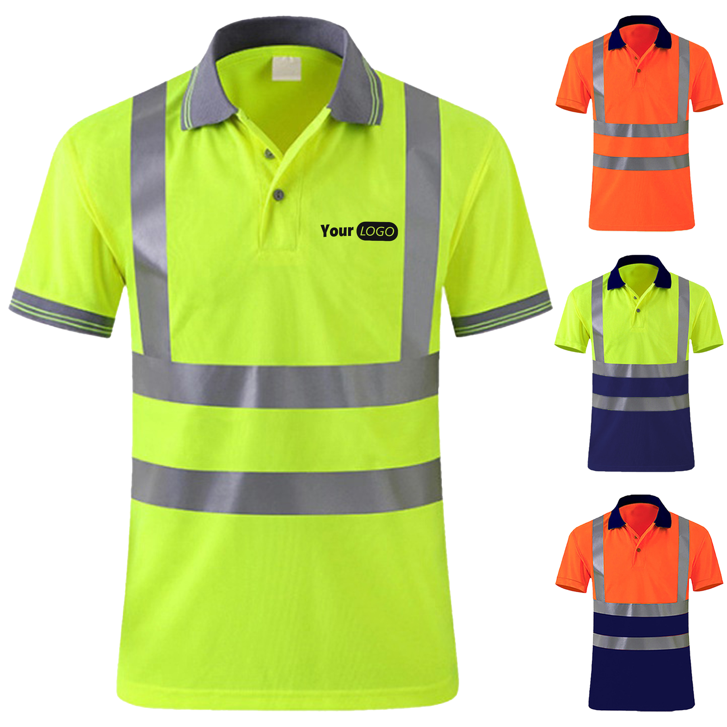 Polyester Quick Drying Reflective Work Clothes 6