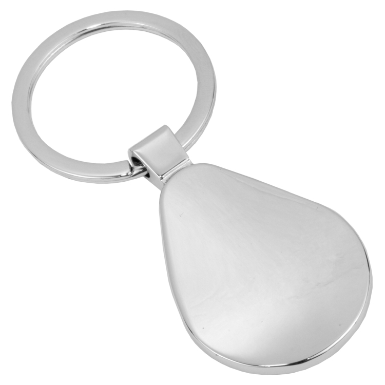 "Raindrop" Economy Laser Engraved Metal Key Holder 2