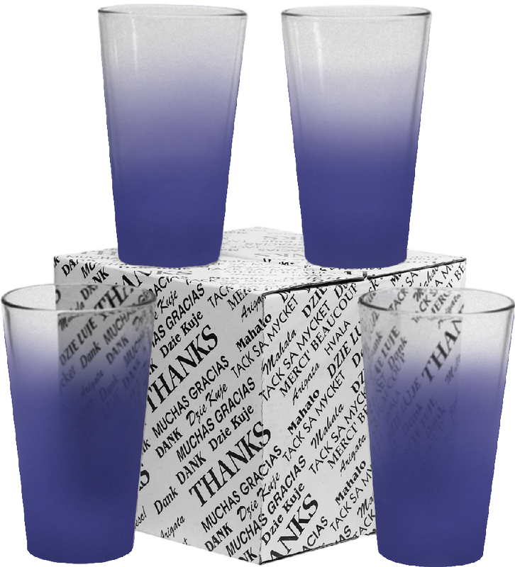 16 oz. Mixing Glass Thank You Set 15