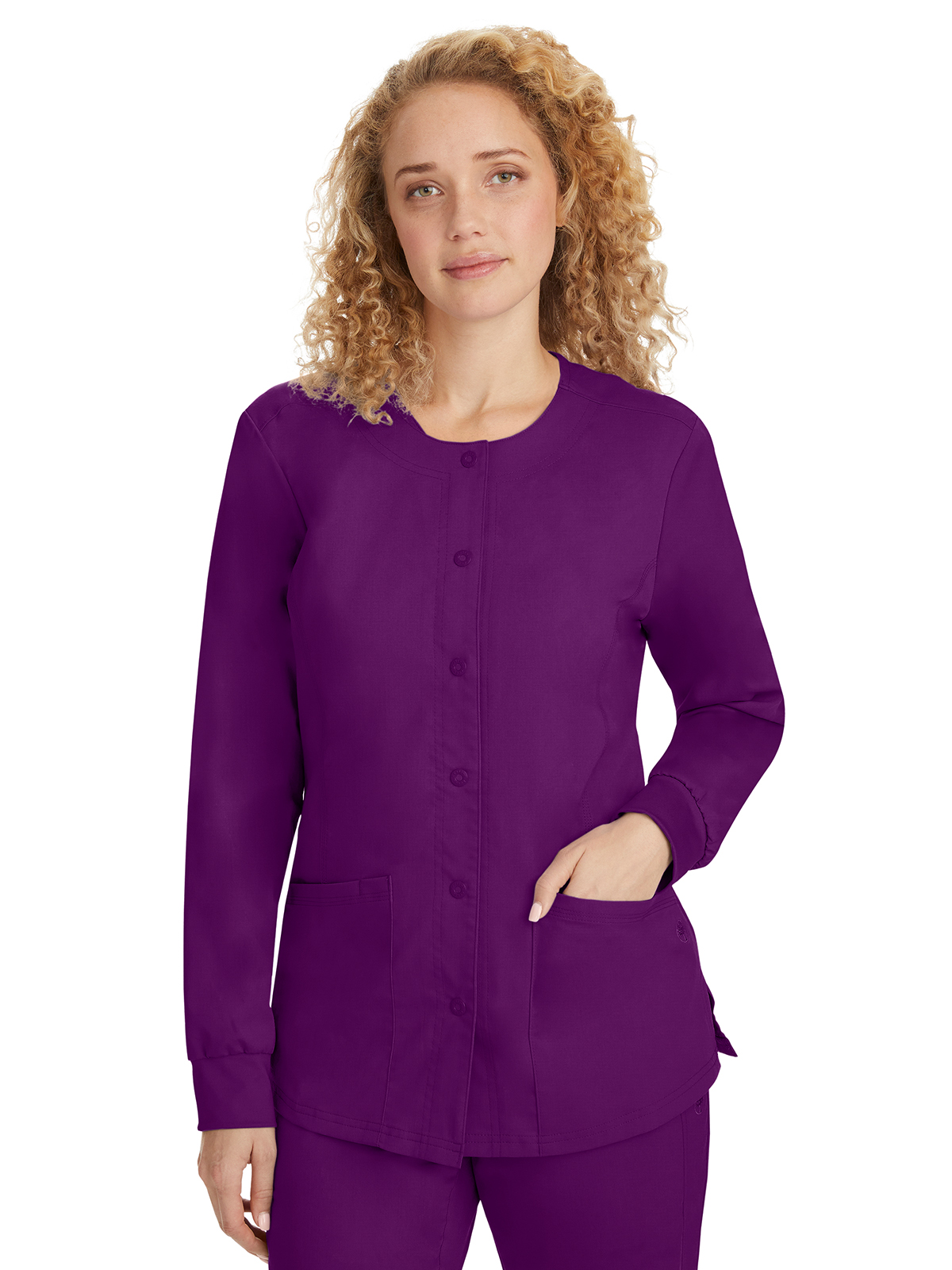 Healing Hands - HH Purple Label - Women's 5-Pocket Daisy Snap-Front Jacket 16