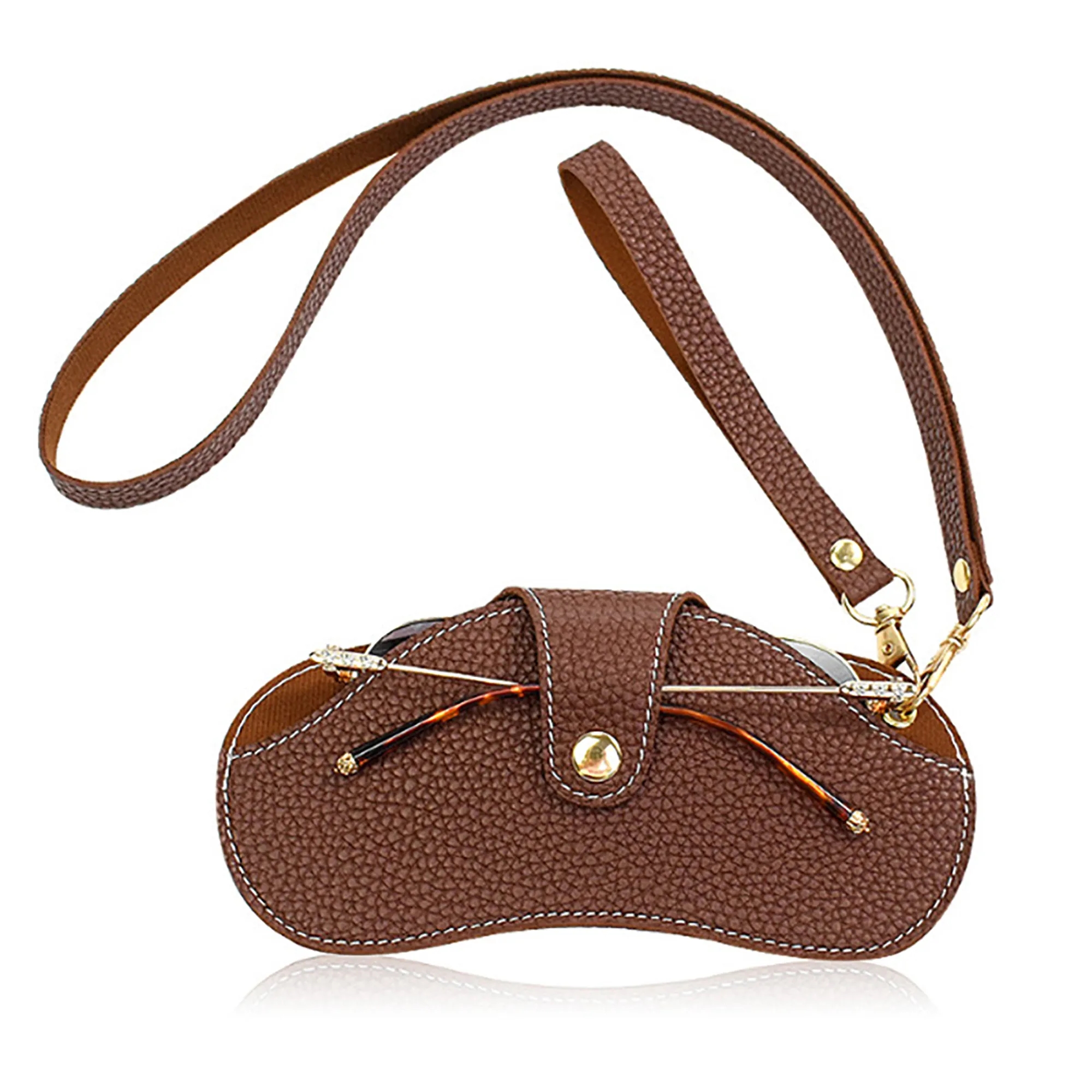 Portable Neck-Hanging Scratch-Resistant Sunglasses Pouch 3