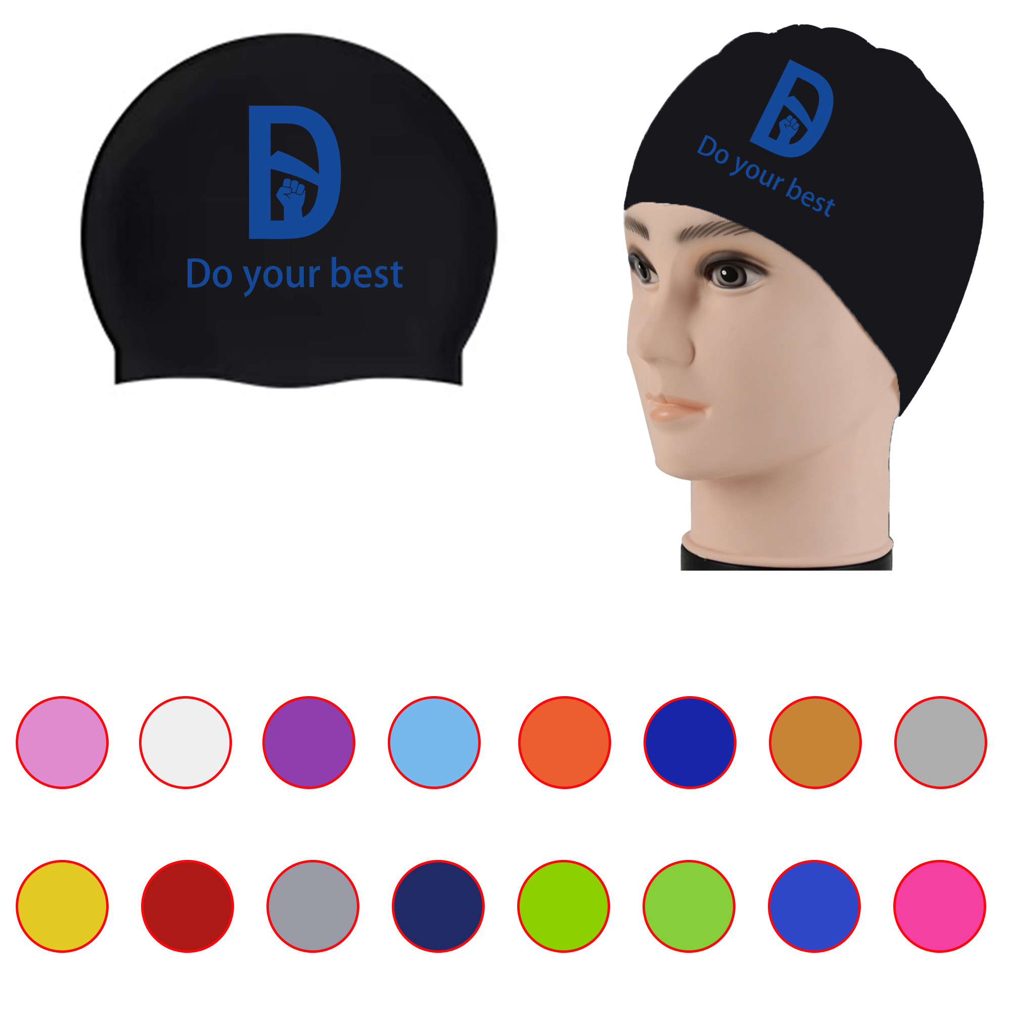 Comfortable and Elastic Swimming Cap 2
