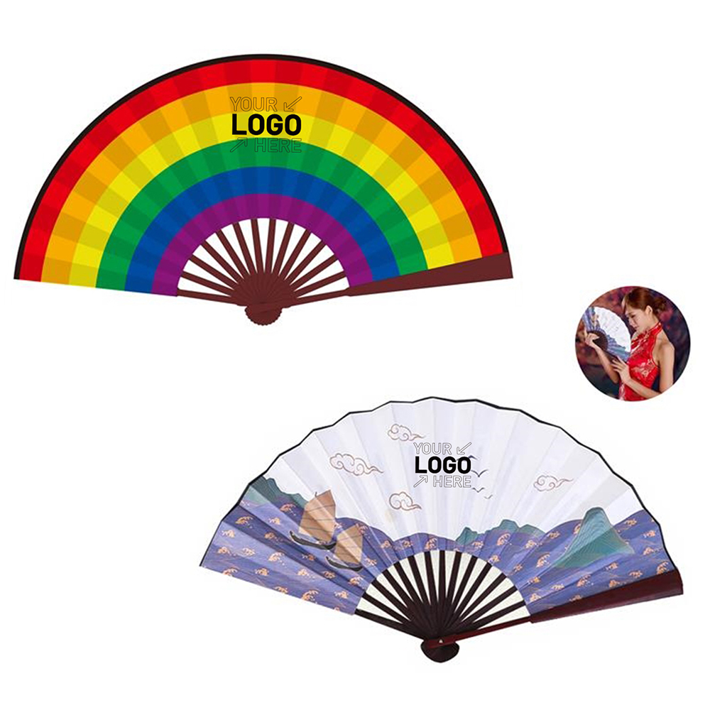 10.5"L Folding Hand Fan 2