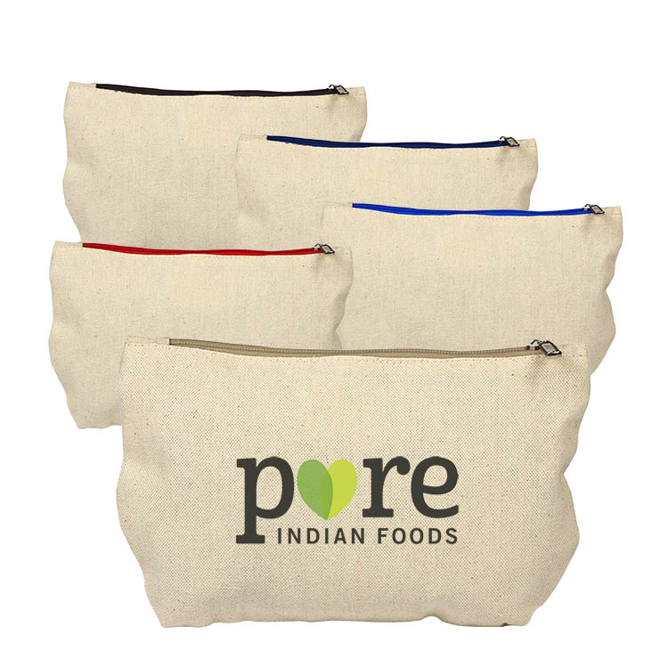 12 oz. 100% Cotton Canvas Travel Kit bag/Makeup 3
