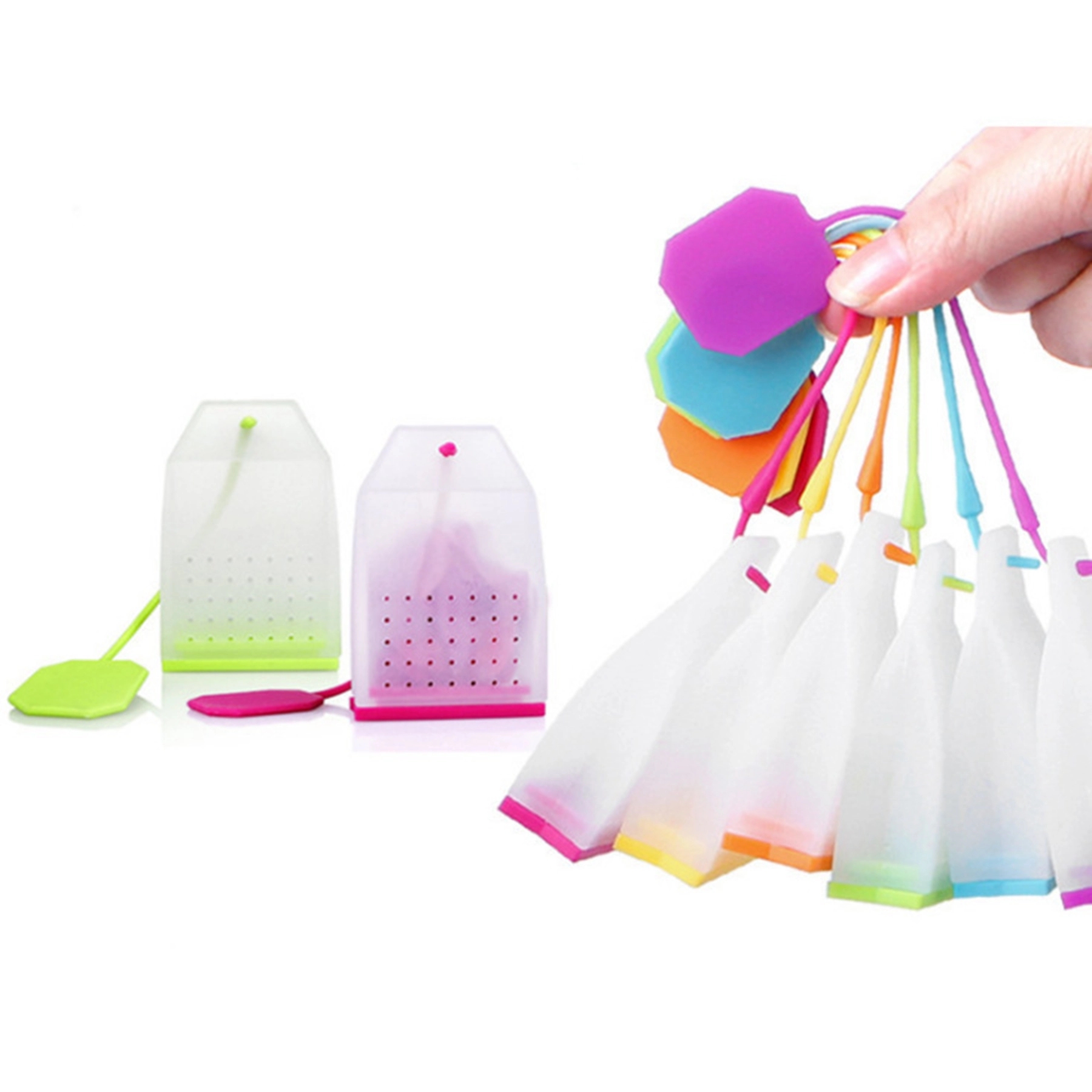 Silicone Loose Leaf Tea Filter Infuser Bag 5
