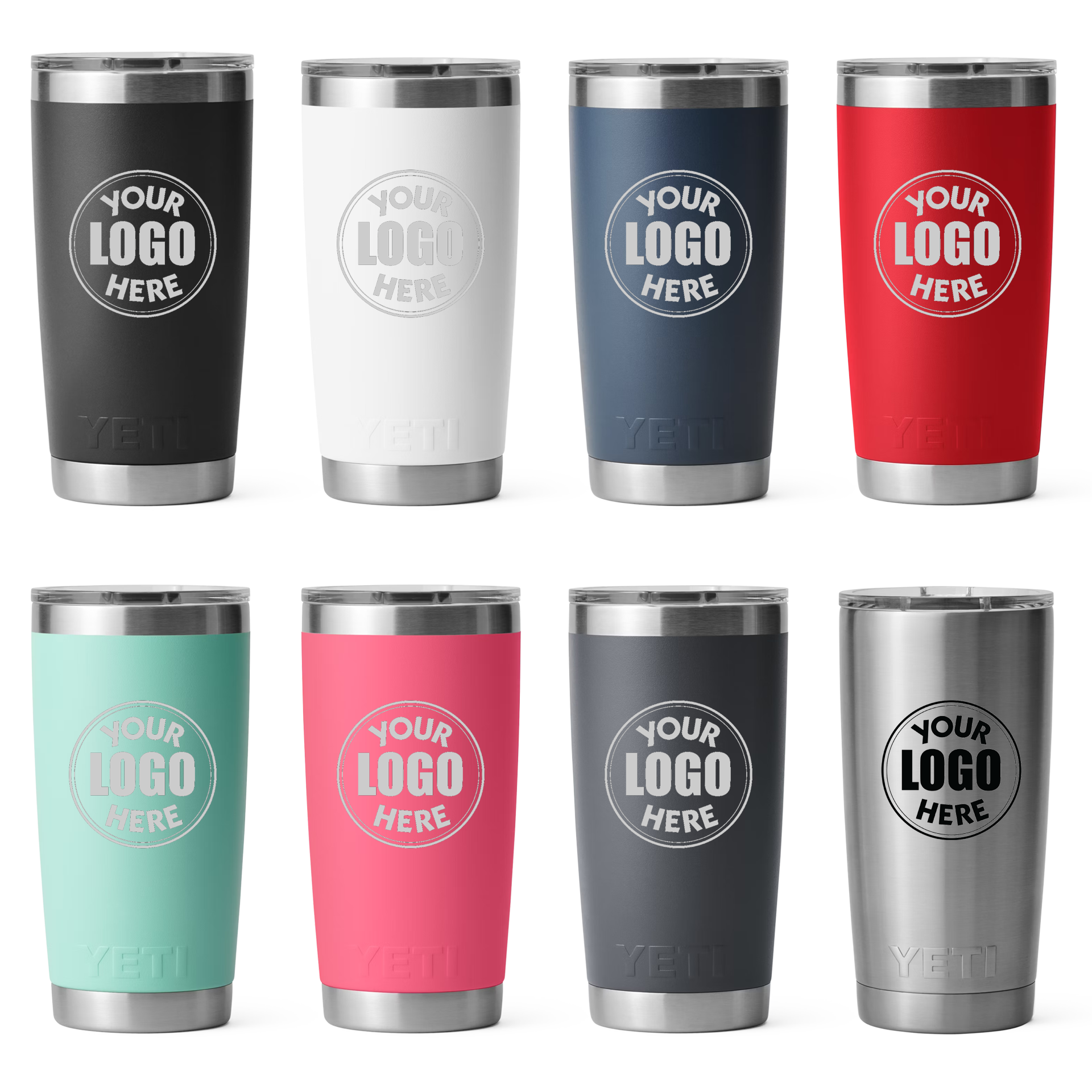 YETI Rambler 20 OZ Tumbler w/ MagSlider Lid - Laser Engraved 9