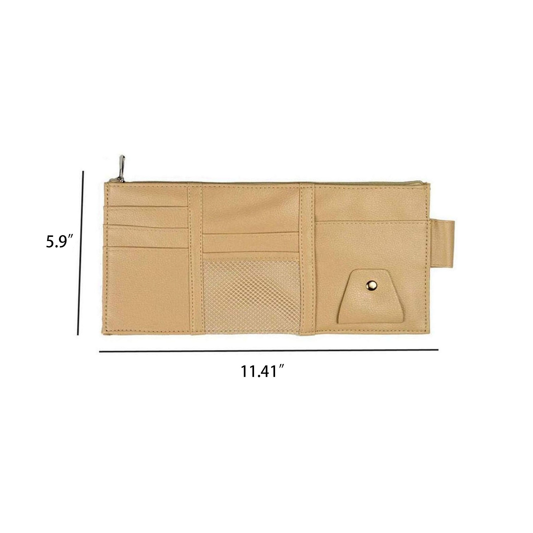 Multi-Pocket Visor Organizer Storage Pouch for Cars 3