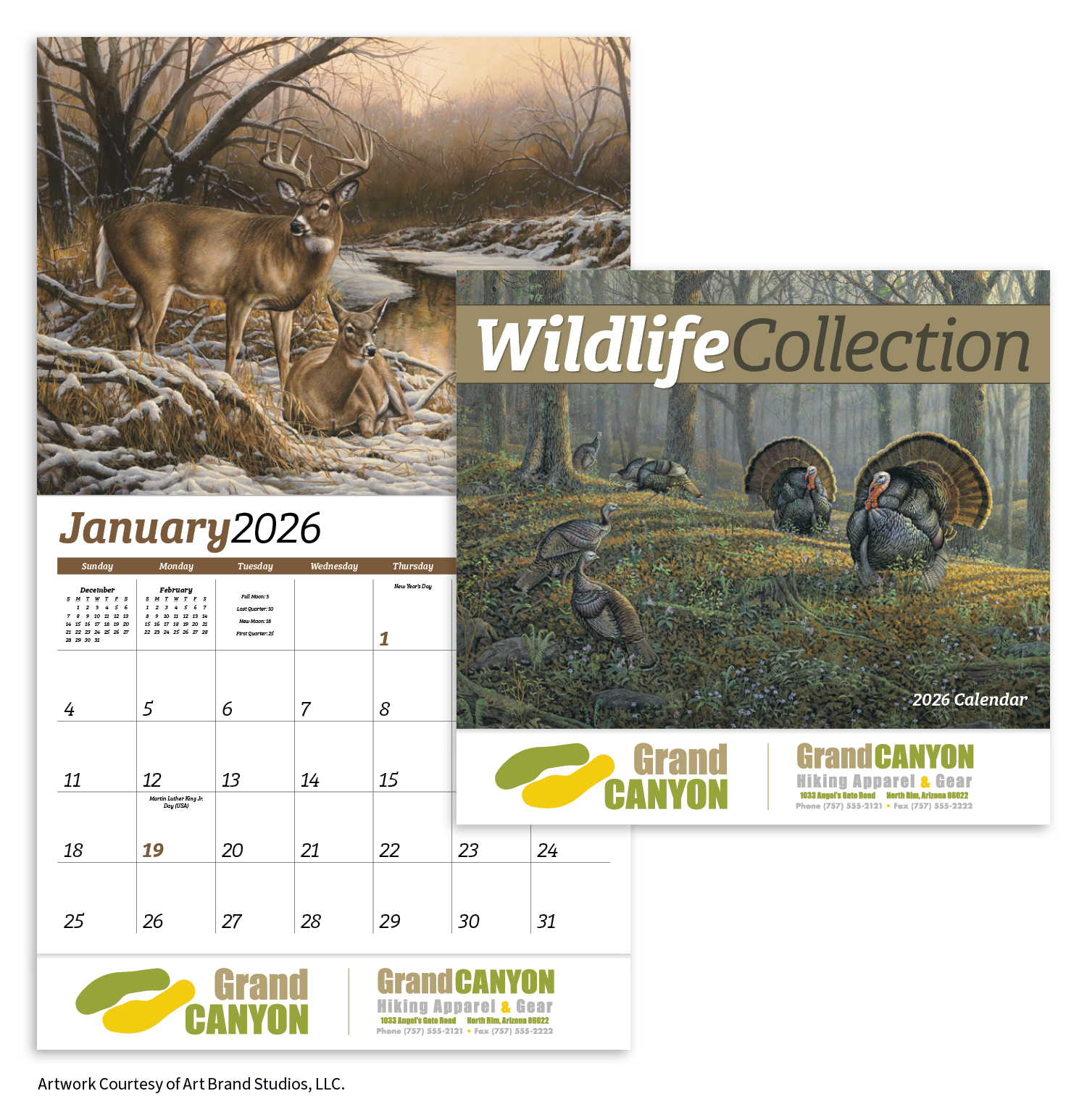 HotLine® Products Wildlife Collection Appointment Calendar - Stapled 58