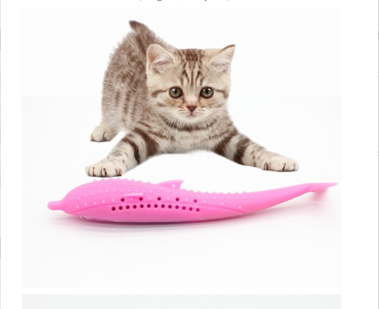 Silicone Cat Fish Chew Toy 2