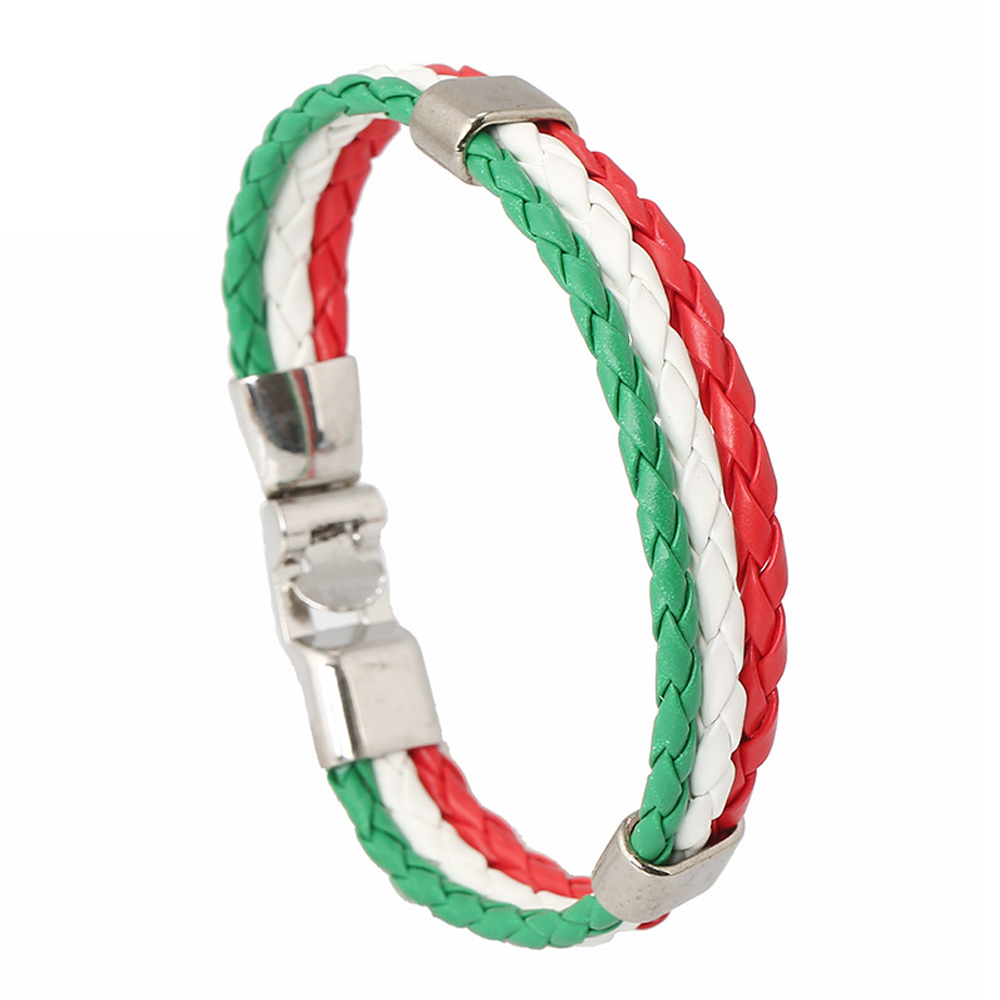 Qatar World Cup National Flag Woven Bracelet 5