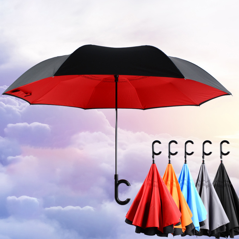 Inverted Umbrella With a C Hook Handle 2