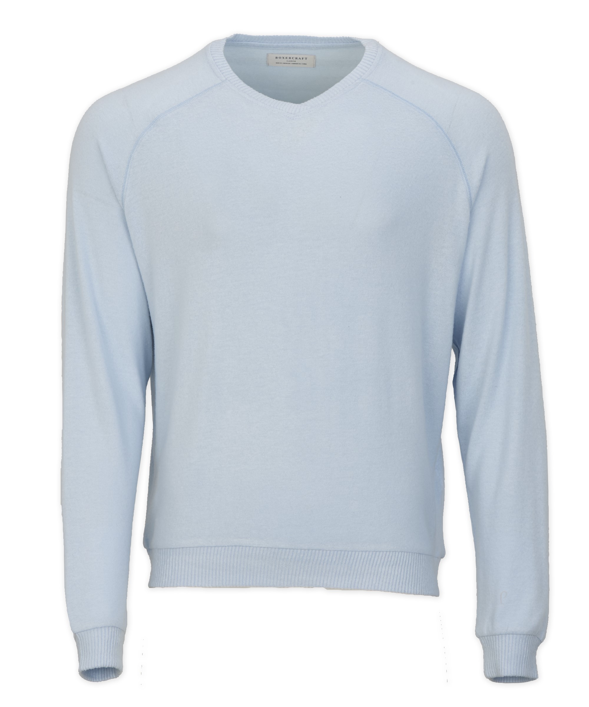 BOXERCRAFT MEN'S CUDDLE V-NECK SWEATER 2