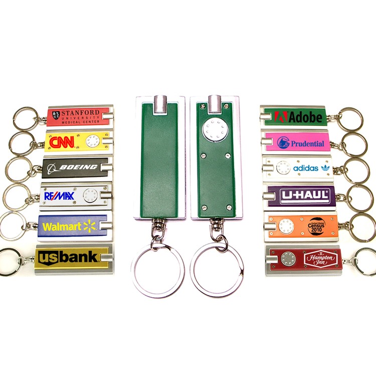 Rectangular Flashlight Key Chain