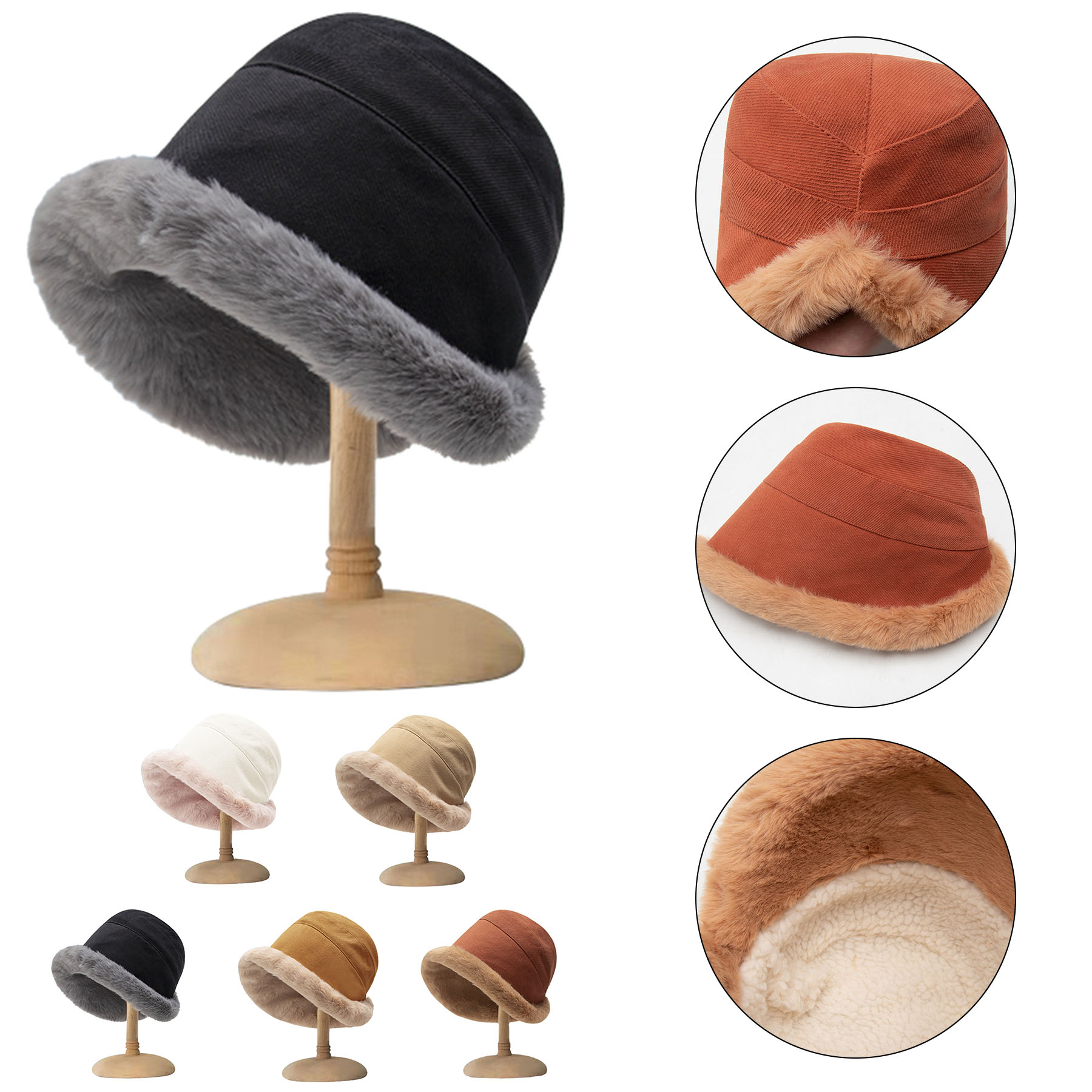Winter Plush Bucket Hat 1