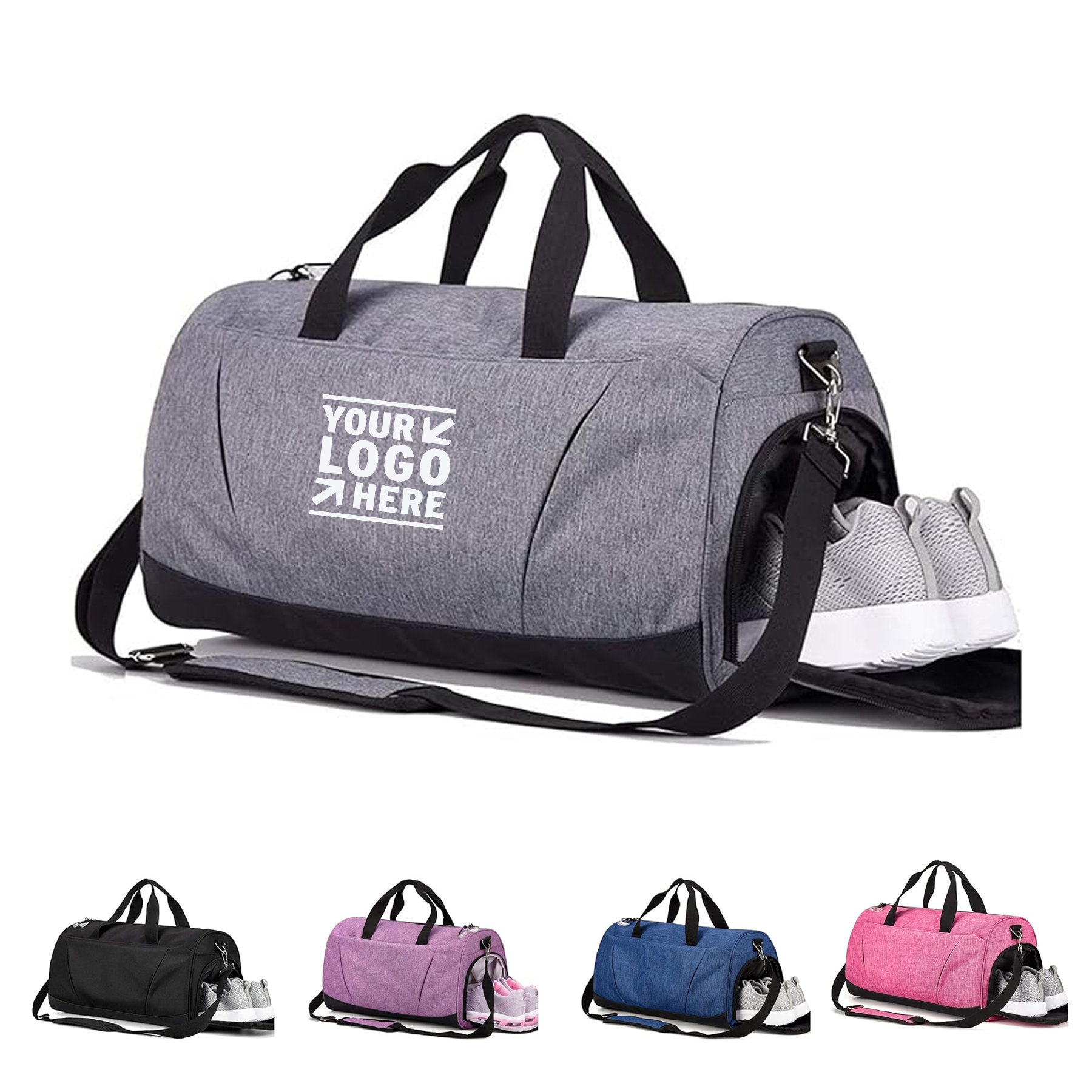 Women Men Travel Sports Gym Bag with Wet Pocket Shoes Compartment  2