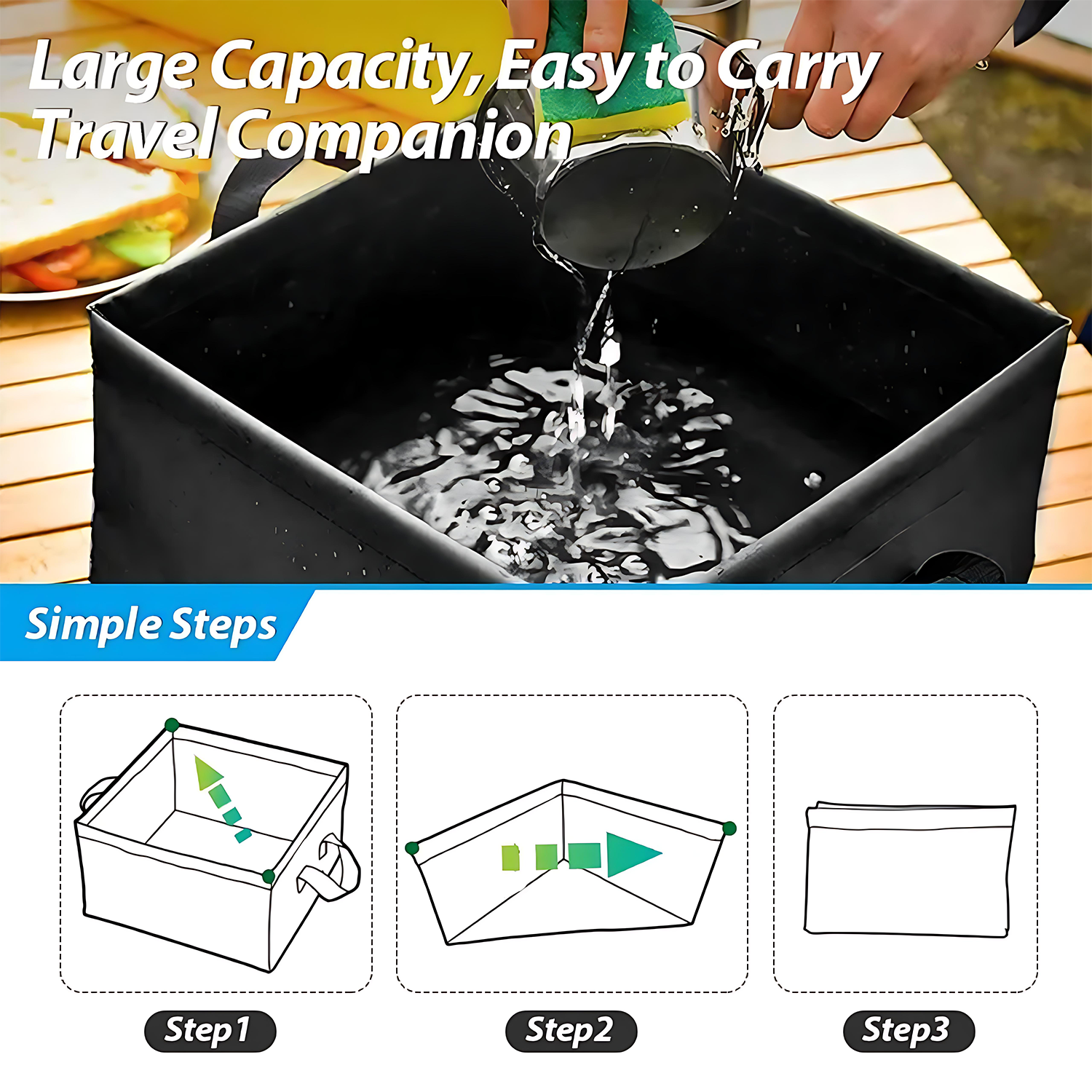 25L Multi-Purpose Waterproof Canvas Bucket for Camping 5