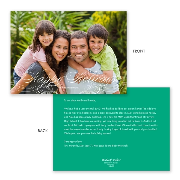 Happy Holidays Christmas Photo Card 2