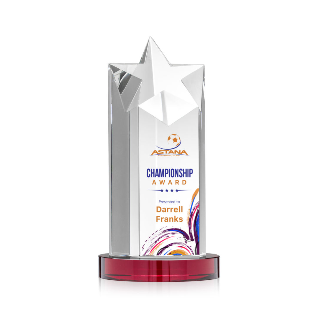 Berkeley VividPrint™ Award on Condor Base - Red 7