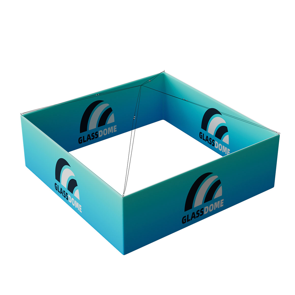 120"X120"X40"H Square Hanging Banner Kit 3